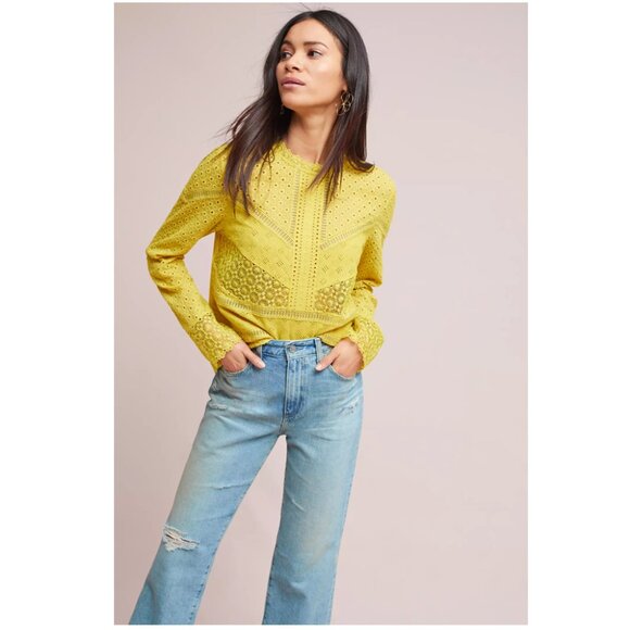 Anthropologie James Coviello Burnham Lace Top by James Coivello - Picture 3 of 12